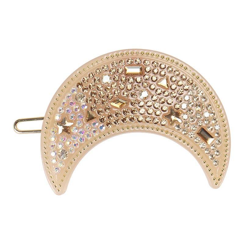 3. Crescent Tige Boule Barrette – Moon Stars