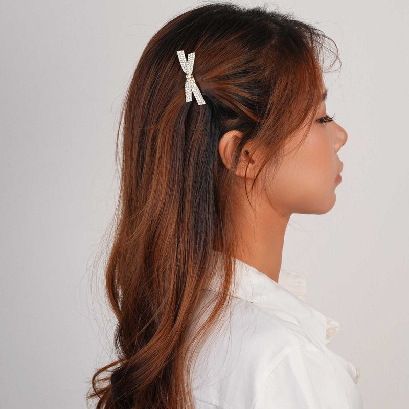 3. Vintage Metal Barrette – Ribbon