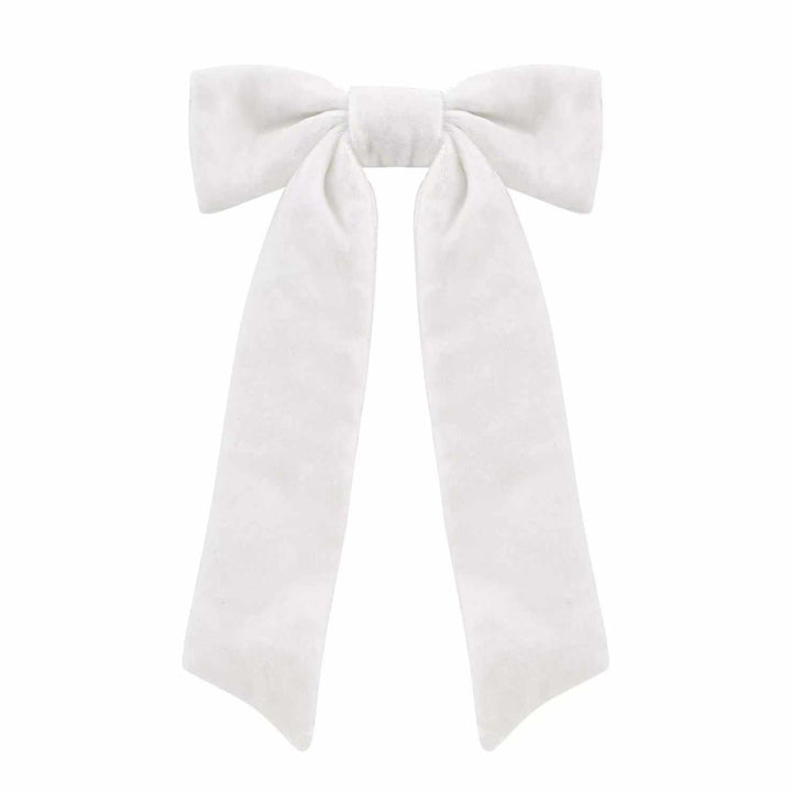 Long Tail Silk Bow Barrette